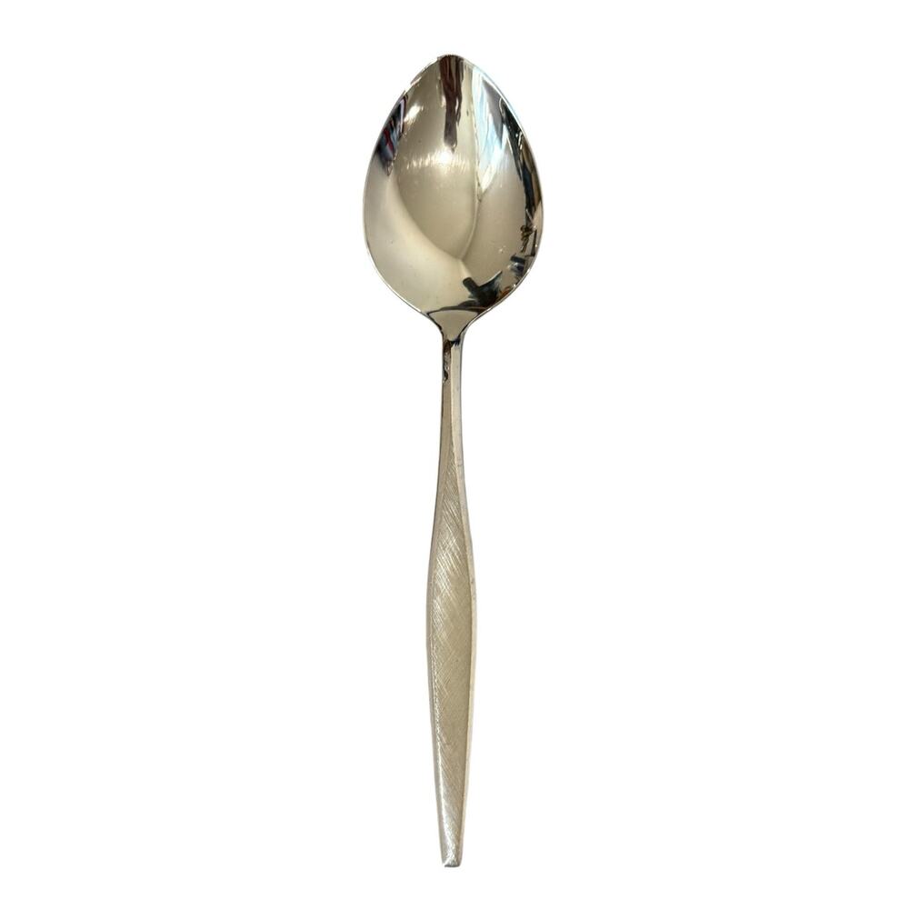 Oneida WINDRIFT Stainless Wm A Rogers Premier Burnished‎ Oval Soup Spoon 6 7/8"